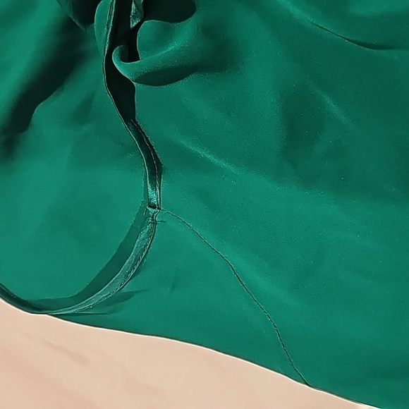 Robert Rodriguez Green Silk Beaded Top 2 - Picture 11 of 12